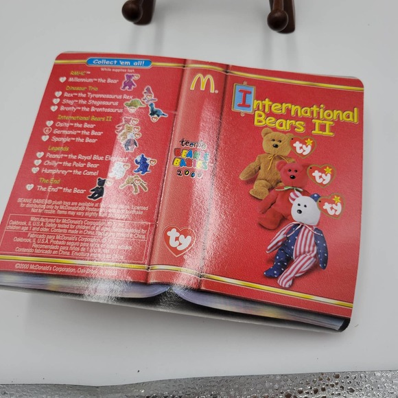 NEW McDonalds TY Teenie Beanie Babies International Bears II Germania 2000 Rare‎ - Picture 2 of 3